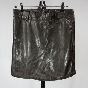 Hype Faux Leather Skirt